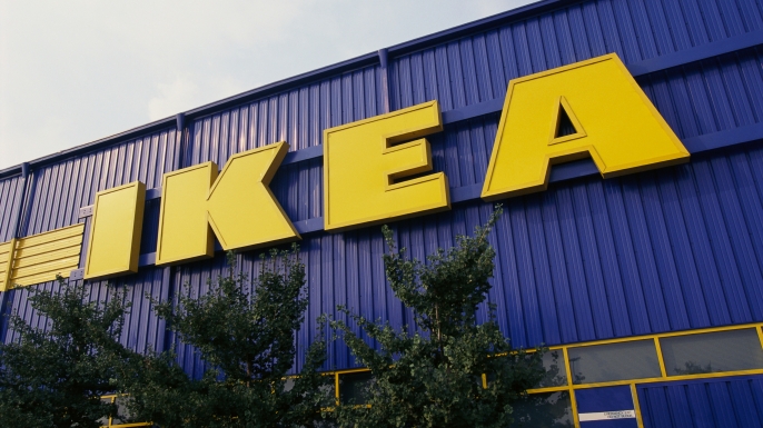 Ikea Store Sign (Photo by James Leynse/Corbis via Getty Images)