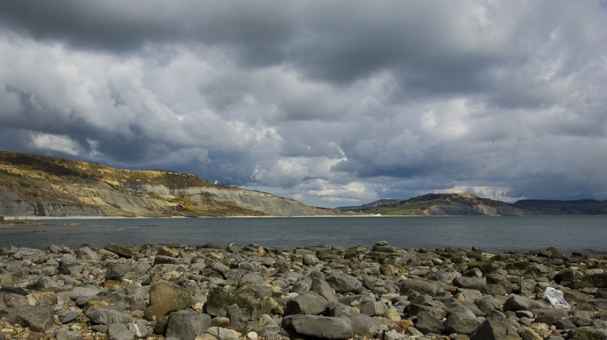 Lyme Bay, England.