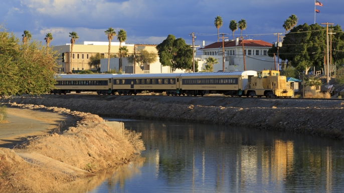 Yuma Main Canal & Riverside Park,Yuma,Arizona,USA