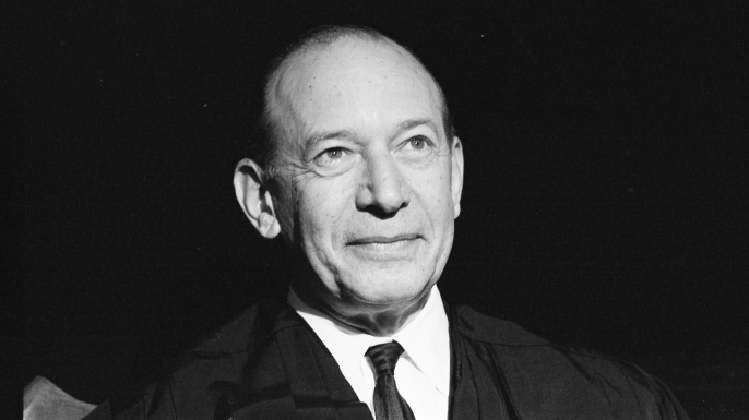 Supreme Court justice Abe Fortas in 1965. (Credit: PhotoQuest/Getty Images)