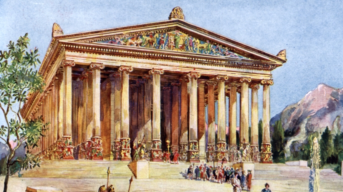 The Temple of Artemis, Ephesus, Turkey, 1933-1934. (Credit: The Print Collector/Print Collector/Getty Images)