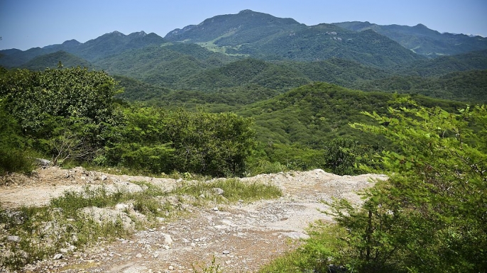 The hills of the Sierra Madre. (