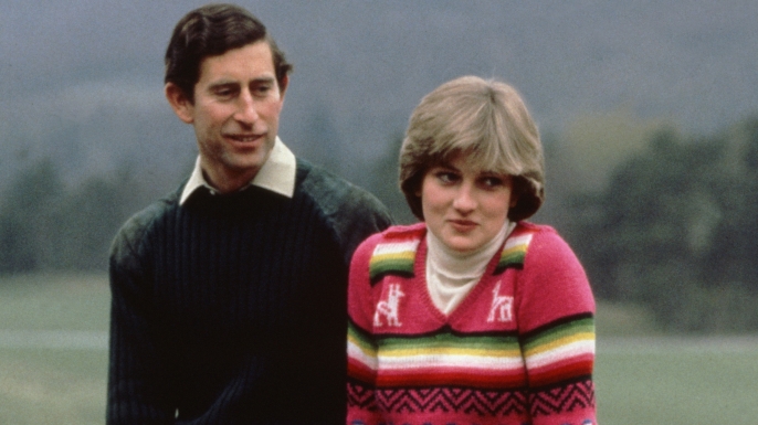 Charles and Diana meet the press at Balmoral in May 1981, weeks before their wedding.