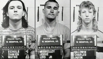 Mugs of the "West Memphis Three." (Credit: West Memphis Police Department)