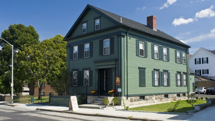 The Borden family home in Fall River, Massachusetts, now a bed & breakfast., Lizzie Borden