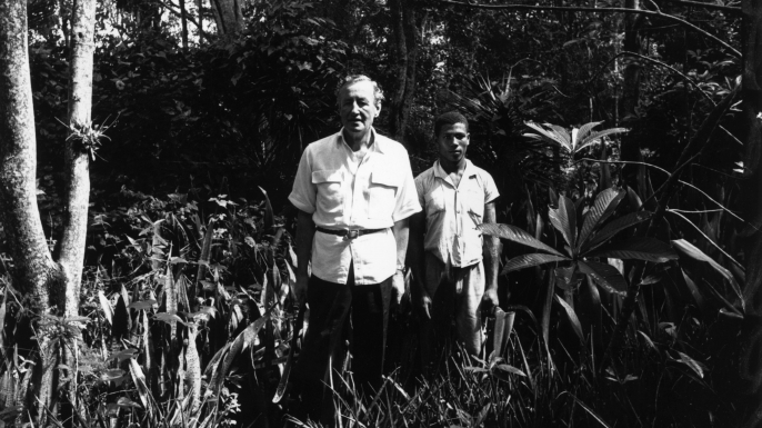 Ian Fleming near his home Goldeneye in Jamaica. (Credit: Harry Benson/Express/Getty Images)