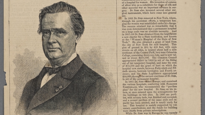 Portrait of J. Marion Sims. (Credit: The New York Public Library)
