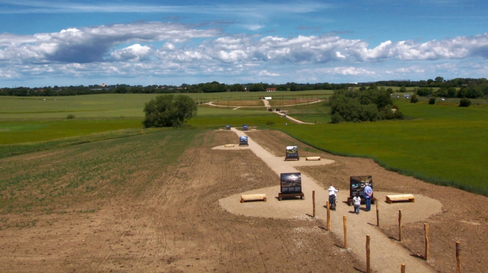 Vikingeborgen archeological dig site, where the public can go for guided tours, Denmark. (Credit: Guillaume Baviere/Flickr Creative Commons/CC BY-SA 2.0)