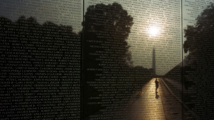 The Vietnam Veterans Memorial in Washington DC. (Credit: In Pictures Ltd./Corbis via Getty Images)