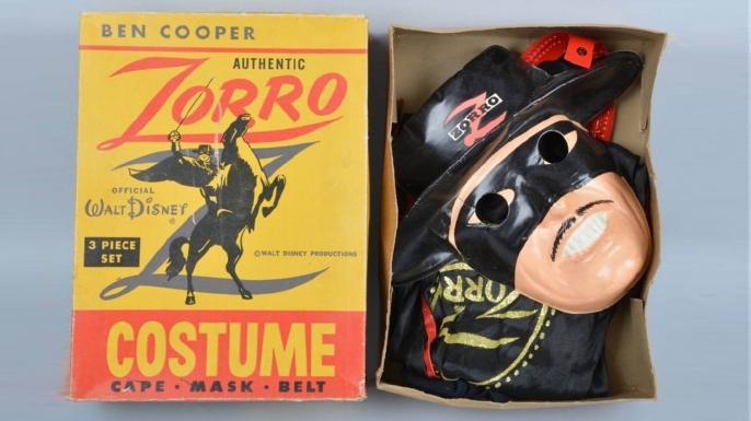 1950s Disney Zorro costume from Ben Cooper Inc. (Courtesy of LiveAuctioneers.com Archive and Milestone Auctions)