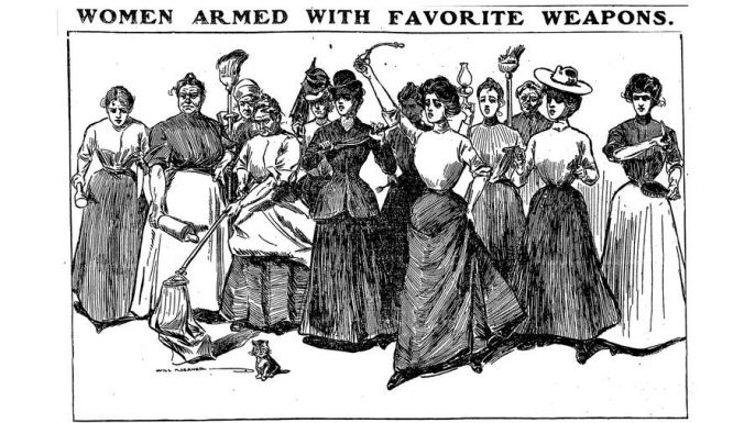 An illustration from the Chicago Daily Tribune, September 16, 1900. (Credit: The Chicago Tribune)