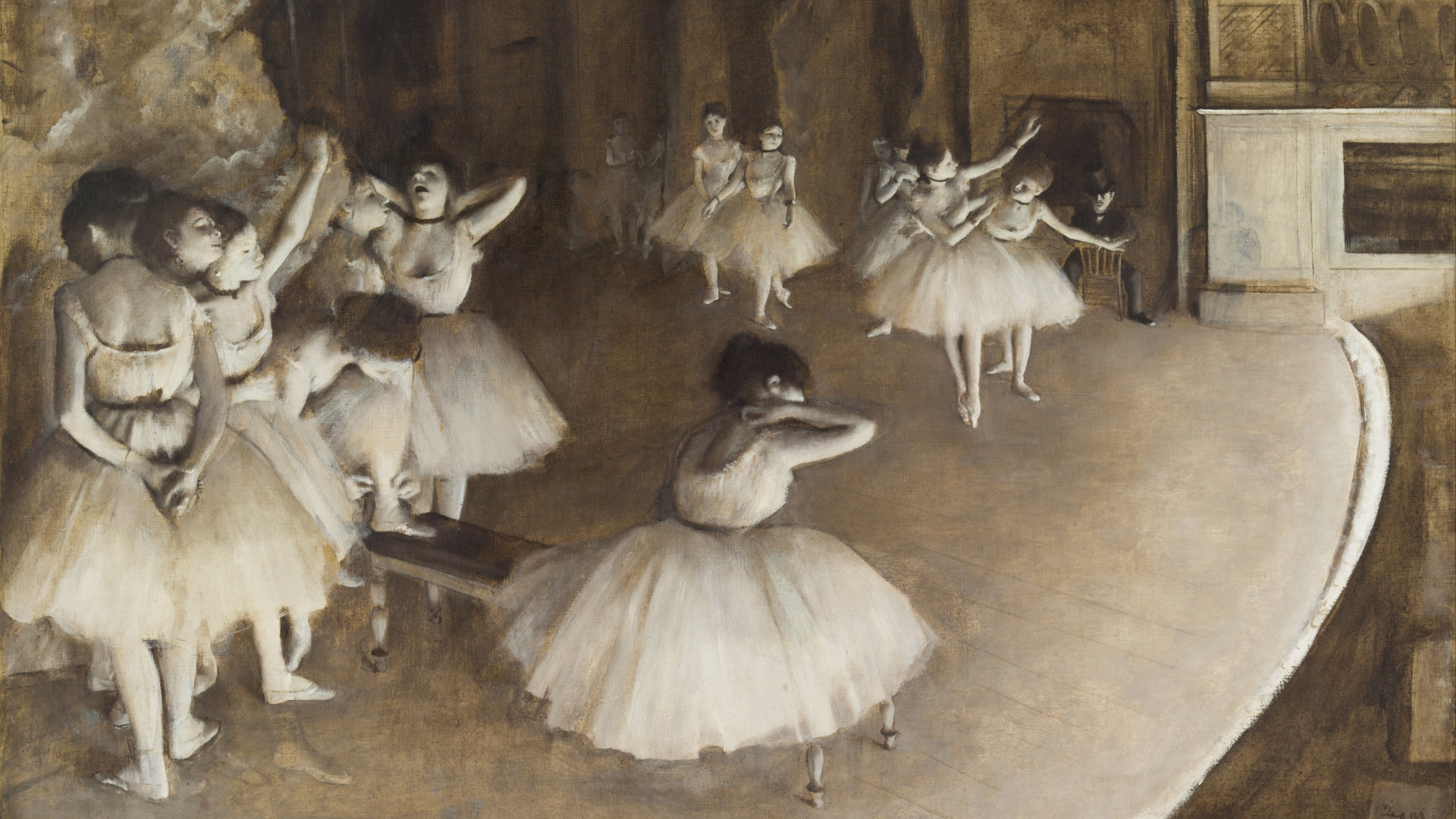 'Rehearsal on the Stage' by Edgar Degas, 1874. (Credit: Fine Art Images/Heritage Images/Getty Images)