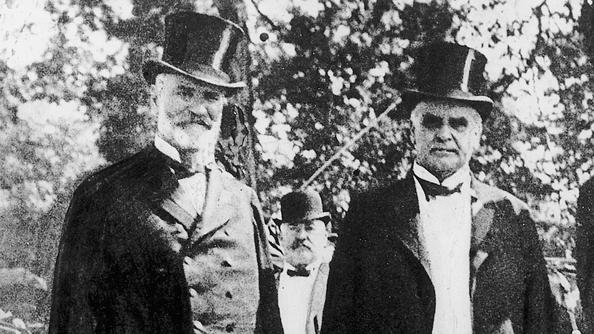 James Wilson, Secretary of Agriculture, with President William McKinley, 1901. (Credit: Bettmann Archives/Getty Images)