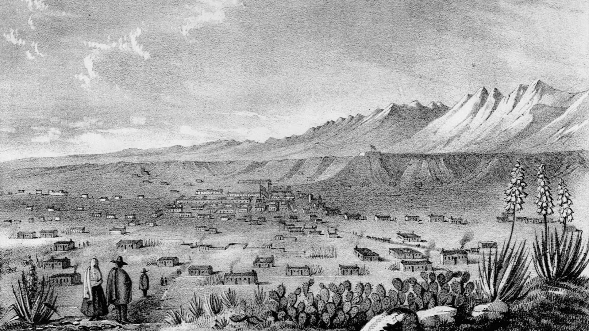Settlement on the Santa Fe Trail. (Credit: Library of Congress/Corbis/VCG/Getty Images)
