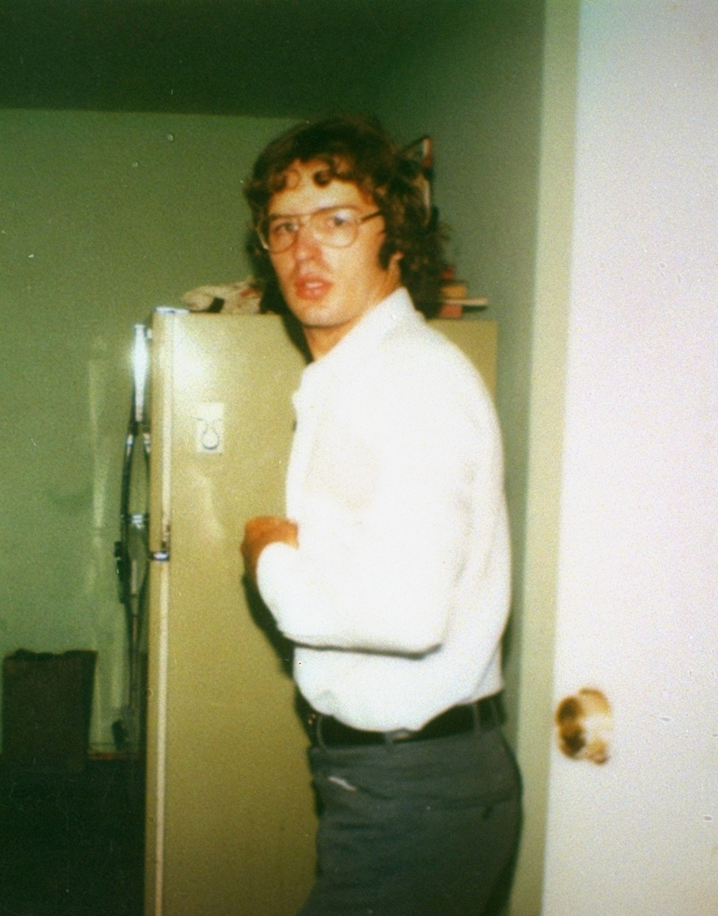 A 1981 photo of David Koresh taken at the Mount Carmel compound of the Branch Davidians cult near Waco, Texas. Twelve years later he and the compound would find themselves involved in a tragic standoff with the police. (Credit: AP Photo)